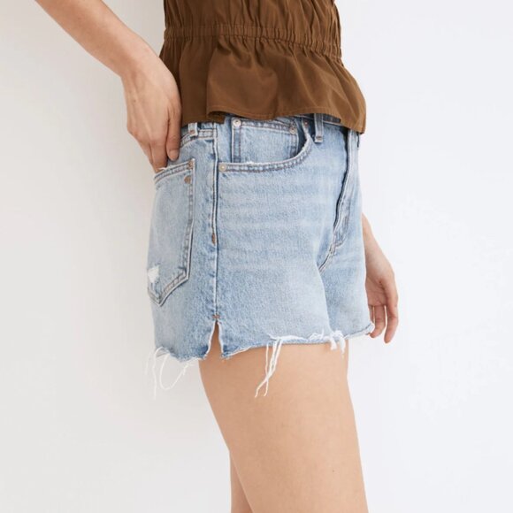 NWOT Madewell Relaxed Denim Shorts in Madera Wash 26 - Picture 2 of 5